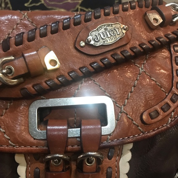 Juicy Couture vintage quilted cowhide leather bag - Picture 7 of 15